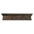 thumbnail image 1 of Home Wall Decorative Antique Brass Hardware 6 Hook Coat Rack - Black, 1 of 7