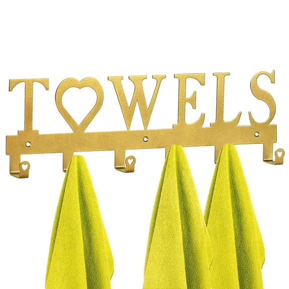 6-Hook Premium Metal Towel Rack Rustic Animal Tree Design Punch-Free Installation for Farmhouse Decor