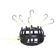 thumbnail image 1 of 6 Hook Square Shape Fishing Baits Cage String Hook Line Group Feeder Sinkers Fishing Spring Baits Cage Easy to Use, 1 of 7