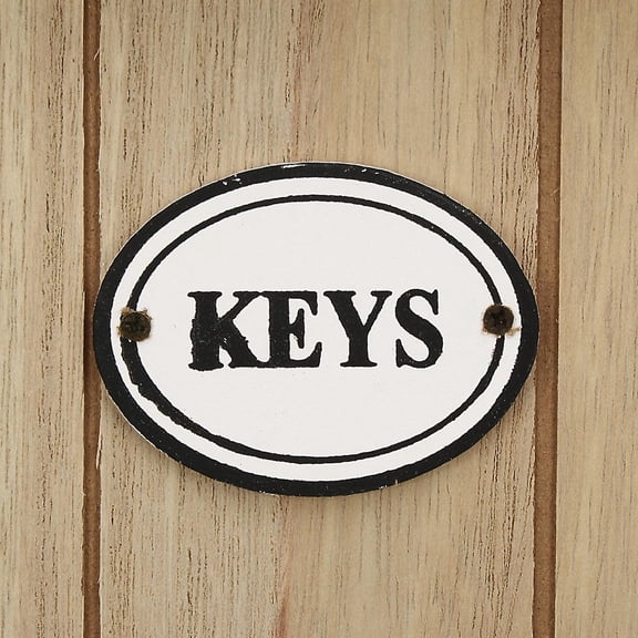 6 Hooks Key Rack Holder Wooden Wall Mount Organizer Key Chain Hanger Home Storage-key