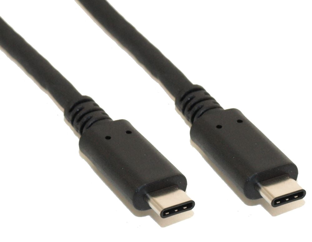 6 INCH USB 3.2 Gen 1 Type-C Male to Type-C Male Cable 5 Gbps Black ...