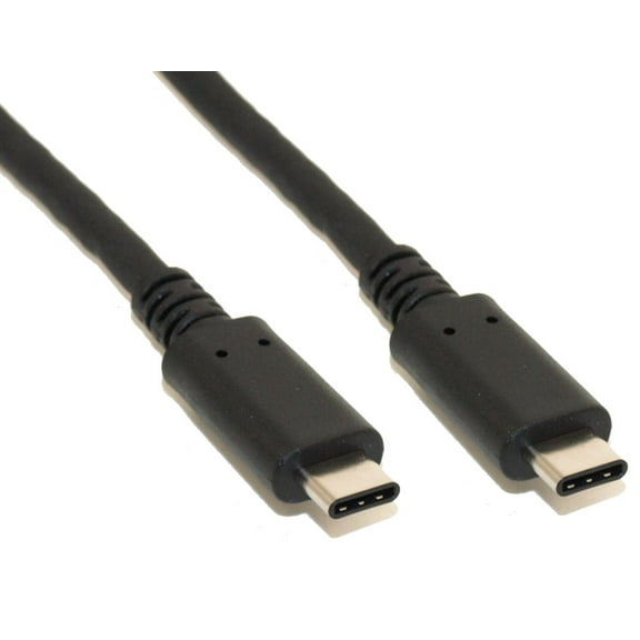 6 INCH USB 3.2 Gen 1 Type-C Male to Type-C Male Cable 5 Gbps Black