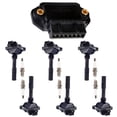 thumbnail image 1 of 6 ISA Ignition Coils, Ignition Module and 6 Platinum Spark Plug Compatible with 1993-1995 Alfa Romeo 164 3.0L V6 Replacement for UF377, 1 of 1