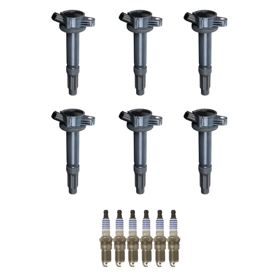 6 ISA Ignition Coils and 6 Motorcraft Spark Plugs Compatible with  2009 Mazda Tribute UF486 SP479