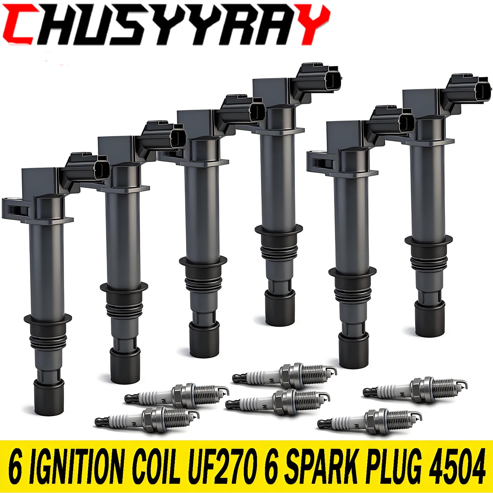 6 Ignition Coil Pack UF270 UF297 For 2002-2008 Dodge Ram 1500 3.7L V6