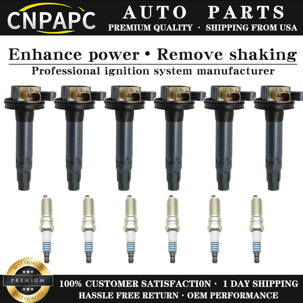 6 Ignition Coil & Spark Plug For 2011-2018 Ford F150 Explorer UF646&SP-534 set