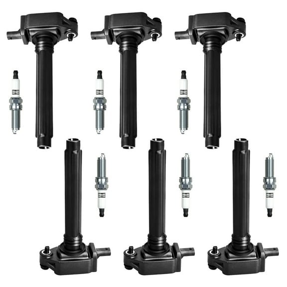 6 Ignition Coils and 6 Champion Iridium Spark Plugs Compatible with Volkswagen Routan 3.6L V6 UF648 Fits select: 2014-2015 JEEP GRAND CHEROKEE LIMITED, 2013-2016 CHRYSLER TOWN & COUNTRY TOURING