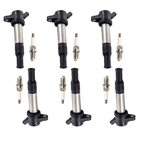 6 Ignition Coils and 6 Spark Plugs Compatible with 2006 Suzuki Verona Base Luxury 2.5L L6 Replacement for UF561