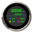 thumbnail image 1 of 6 In 1 85mm LCD Multi-Function Tachometer Fuel Gau Water Temperature Oil Pressure Voltmeter Hour Meter For Boat Car ,Easy to Install, 1 of 7
