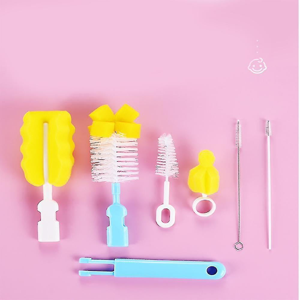 6 In 1 Bottle Brush Cleaner Kit, Cleaning Brush Set For Cups Sports Bottle Baby Bottle Nipple
