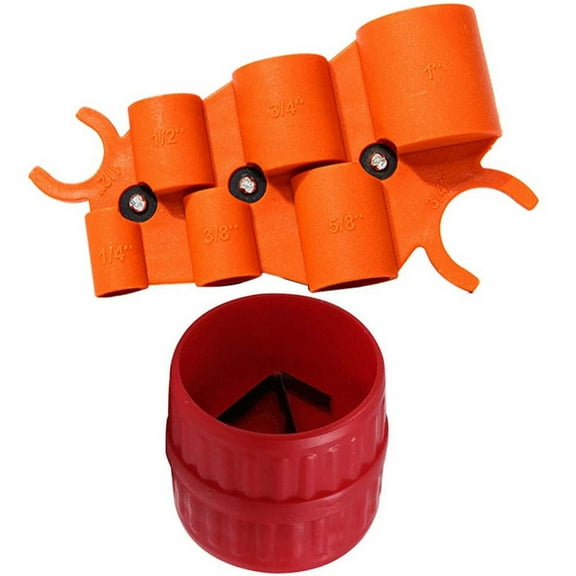 6-In-1 Depth Gauge & Pipe Deburring Tool Kit For Easy Pipe Plumbing Reaming Fangkenuo