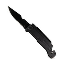 6-In-1 Emergency Survival Tool, Multi-Function Rescue Device With Led Light, Seat Belt Cutter & Glass Breaker - Compact Safety Gear For Outdoor & Emergency Use