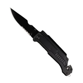 6-In-1 Emergency Survival Tool, Multi-Function Rescue Device With Led Light, Seat Belt Cutter & Glass Breaker - Compact Safety Gear For Outdoor & Emergency Use