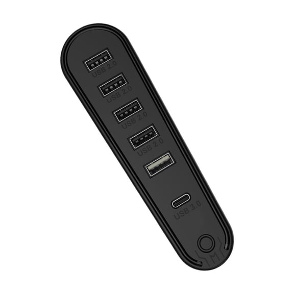 6-In-1 Hub with LED Light for P5 Professional/Slim Type C USB Expansion Splitter