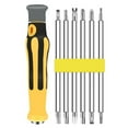 thumbnail image 1 of 6-In-1 Multipurpose Screwdriver Set, Detachable Handle with Non-Slip Grip, Magnetic Alloy Steel Bits, Portable Household Repair Tool for Electronics & Small Appliances, 1 of 9