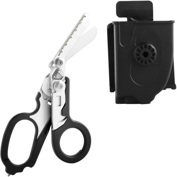 6 In 1 Response Emergency Shears, Multi Tool Pliers Shears Folding Emergency Response Shears With Utility Holster For Outdoor Camping