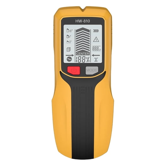 6 In 1 Smart Stud Finder Wall Scanner High Accuracy Stud Finder Tool Studs Detector ,Easy to Operate - YELLOW_1