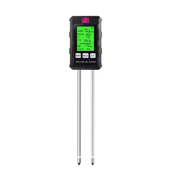 6 In 1 Soil Detector Soil,pH Thermohygrometer, Tester Sunlight Air Humidity Nutrient Fertility Meter Gardening Tool