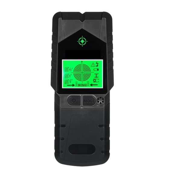 6 In 1 Stud Finder Wall Scanner Stud Detector With Magnet Physical Nail Finding Function Wall Detector For Wood Metal ,Easy to Operate - BLACK_1