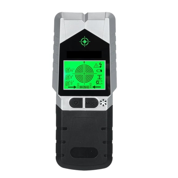 6 In 1 Stud Finder Wall Scanner Stud Detector With Magnet Physical Nail Finding Function Wall Detector For Wood Metal ,Easy to Operate - SILVER_1