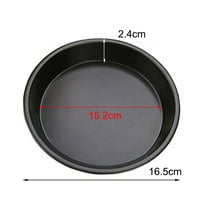 6 In Microwave Oven Pan Chip Tray Dish Pizza Bacon Baking Non-Stick Cook Tray Bakeware Supplies for Microwave Oven Round Dish Pan