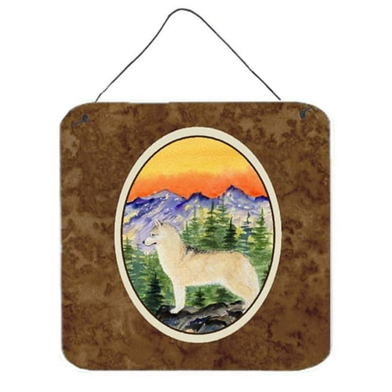 6 In. Siberian Husky Aluminium Metal Wall Or Door Hanging Prints