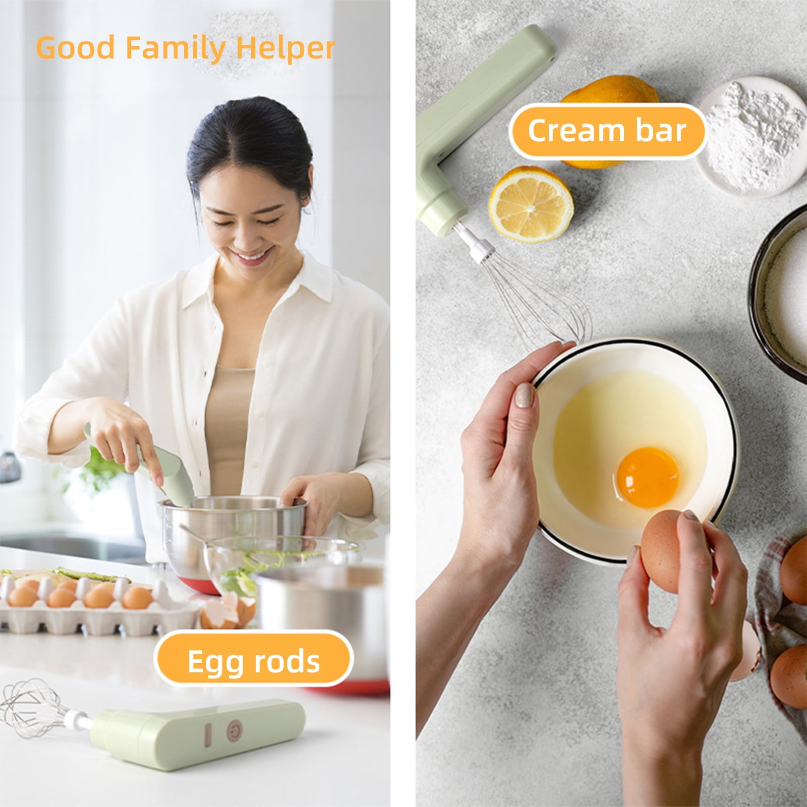 6 In1 Garlic Beater Wireless Garlic Masher Multifunctional Mini