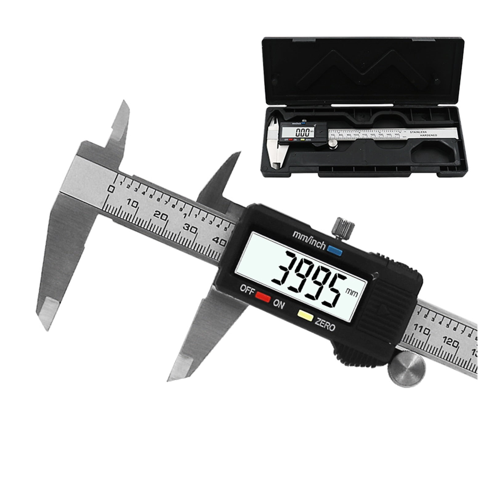 6 Inch 0-150mm Measuring Tool Stainless Steel Caliper Digital Vernier Caliper ,Easy to Operate