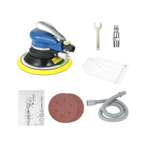 6 Inch 10000RPM Pneumatic Air Sander Car Paint Care Tool Polishing Machine Electric Woodworking Grinder Polisher Machine Tools
--------
,Low Vibration