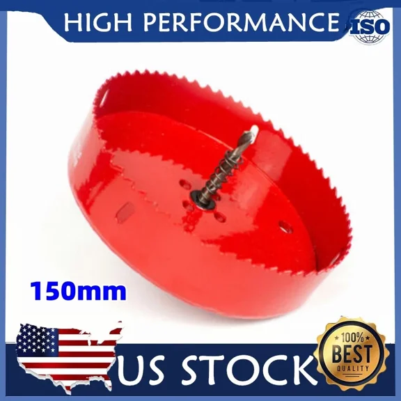 6 Inch 150Mm Hole Saw Blade Bi Metal Speed Slot Corn Hole Boards Drilling Cutter