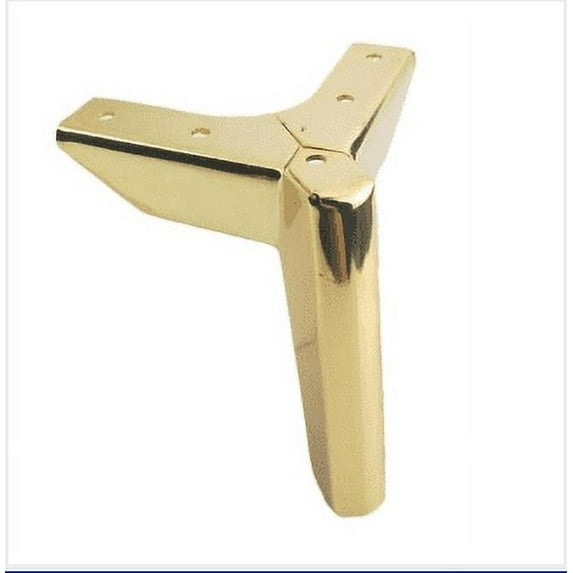 6 Inch / 15cm Metal Furniture Legs, Btowin VCF 4Pcs Modern Metal Diamond Triangle Furniture Feet Gold Sofa Leg Cabinet Leg DIY Replacement Support Leg for Table Cabinet Kitchen TV Stand Desk