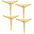 thumbnail image 1 of 6 Inch / 15cm Metal Furniture Legs, Set of 4 TCHOSUZ Heavy Duty Modern Diamond Triangle Table Desk Chair Sofa Legs Couch Feet With Screws For DIY Cabinet Cupboard TV Bench Stand 4 Pieces Gold, 1 of 6
