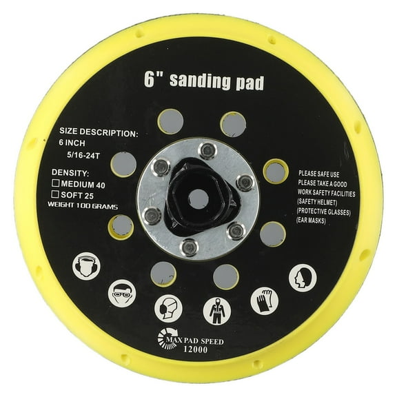 6 Inch 17 Holes Sander Backing Pad for Makita- BO6030 BO6040 for Festool- RO1 ES150 ET2 ES / ETS 150 Grinding Sanding Tools