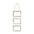 thumbnail image 1 of 6 Inch 3-Picture Wooden Frame Multi Photo Display Stand Rope Wall Mounted Picture Organizer Hanging Room Decor White, 1 of 7