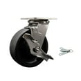 thumbnail image 1 of 6 Inch 316SS Glass Filled Nylon Caster with Ball Bearing & Brake/Swivel Lock SCC, 1 of 2