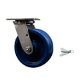 thumbnail image 1 of 6 Inch 316SS Solid Poly Swivel Caster with Delrin Bearing and Swivel Lock SCC, 1 of 2