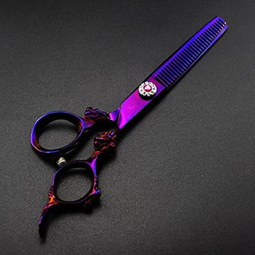 6 Inch 440C Steel Hair Shears, Professional Cutting & Thinning Scissors for Hairdressing
