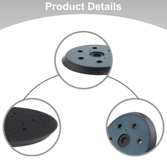 6 Inch 8 Hole Sander Backing Pad Hook&Loop 150Mm Backing Pad Sanding Disc Backing Pad For Electric Orbital Sander Polishing Fangkenuo