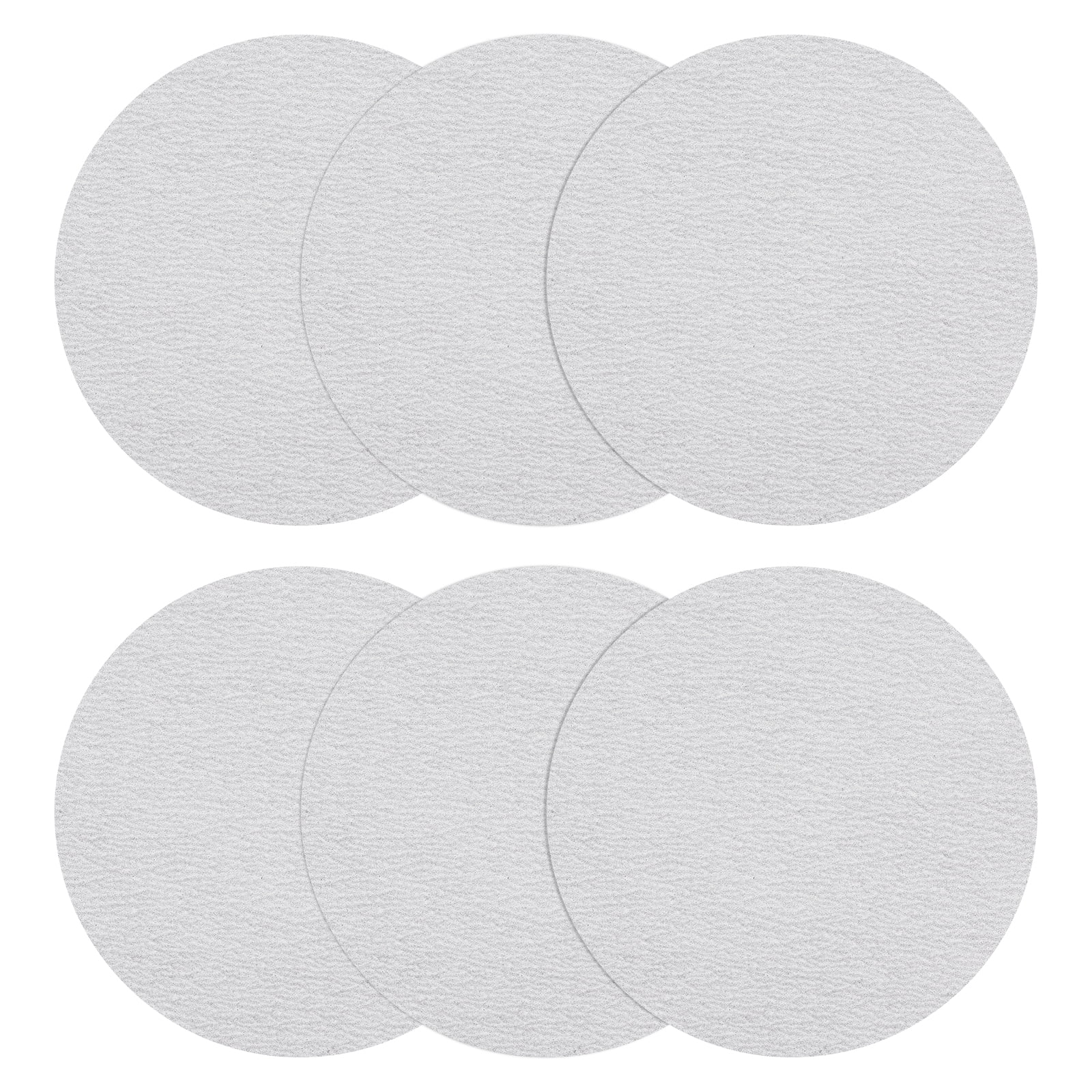 6 Inch 800 Grit Hook and Loop Sanding Disc - 50 Pcs - Good for Wood Metal Stone Walls- Aluminum Oxide Abrasive Hook and Loop Sandpaper Random Orbital Sander Pads, White