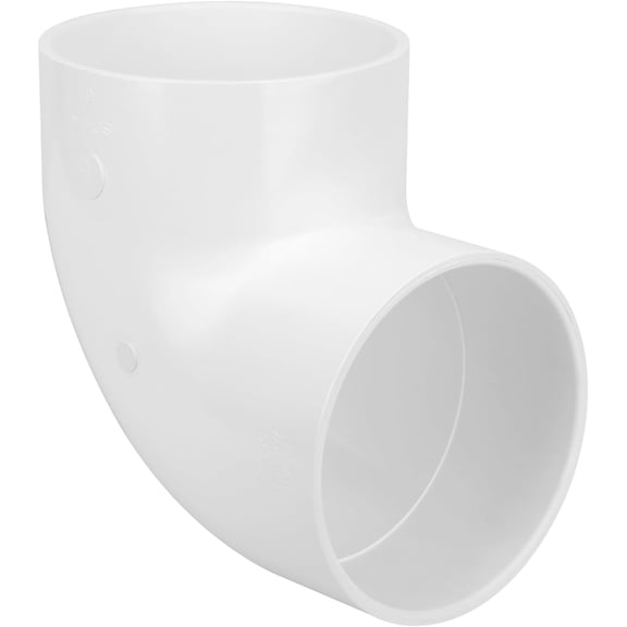 6 Inch 90 Degree Elbow PVC Pipe Fitting, SCH40 Socket x Socket Right Angle Connector for DIY Furniture, Shelf, Garden Support Structure