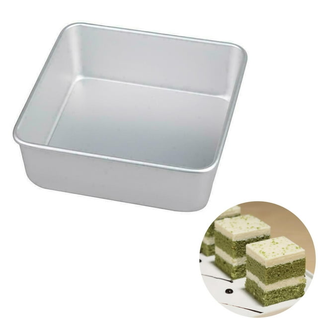 6 Inch Aluminum Alloy Cake Pan with Removable Bottom Perfect for Baking Chiffon Cakes and