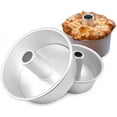thumbnail image 1 of 6 Inch Angel Food Cake Pan with Removable Bottom, Aluminum Round Tube Pan Chiffon Cake Mold Baking Tin, 1 of 7
