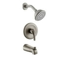 thumbnail image 1 of 6 Inch Bathroom Shower Head Combo Kit, System Shower Faucet with Tub Spout, Handheld Spray Shower Trim Set with Silicone Nozzle, 1 of 8