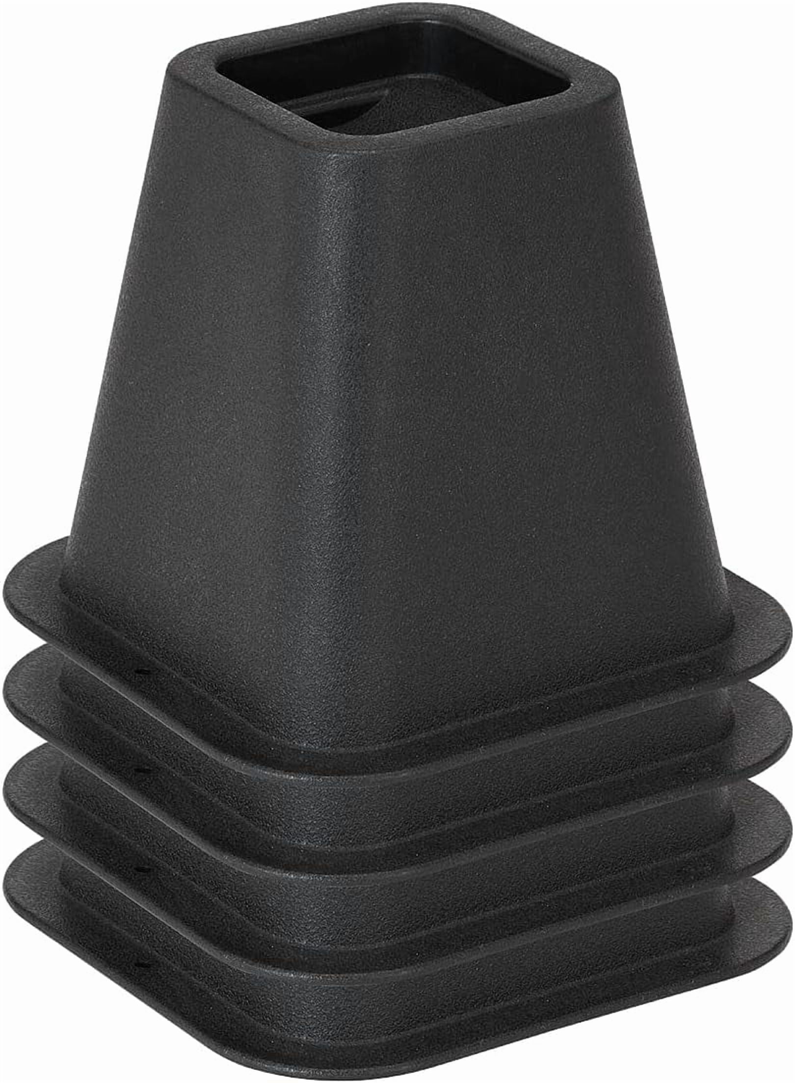 Bedroom Riser 6 Inch Bed Riser | Pack of 4 & Furniture Lifter Wheel Grooves Under-Bed ...