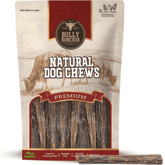 Bully Bunches All Natural 6 Inch Beef Jerky Sticks - 25 Pack