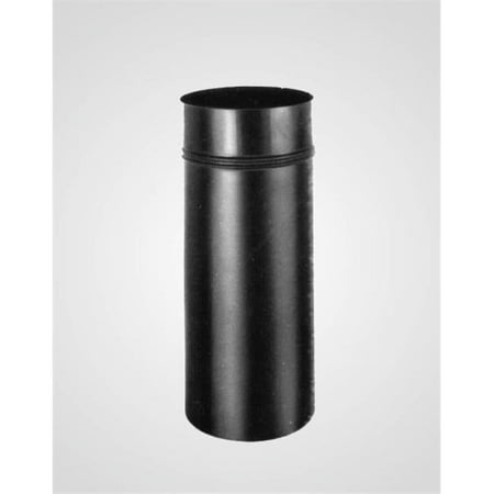 6 Inch Black Drip Free Adapter - Snap Lock