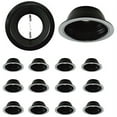 thumbnail image 1 of 6 Inch Black Stepped Baffle Trim with 725 Inch Goof Plastic Ring Use with PAR 30 PAR 38 R30 R40 BR30 BR40 Bulbs Replace Halo and Juno Light Covers (12), 1 of 11