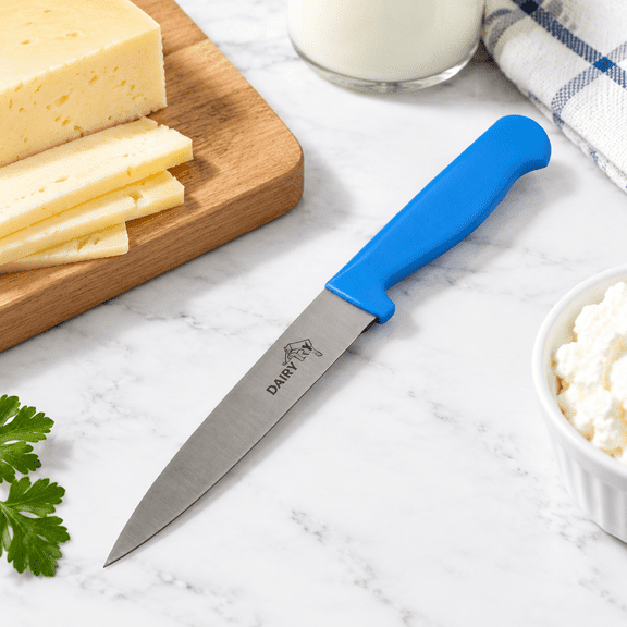 6 Inch Blue Color-Coded Straight Edge Steak and Vegetable Kitchen