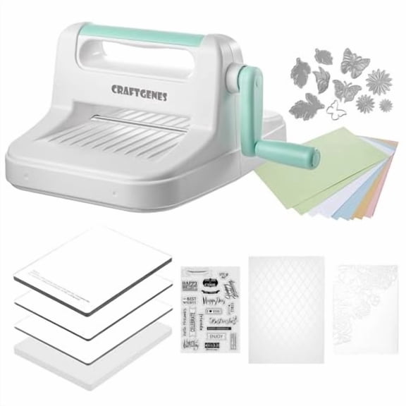 6 Inch Blue Die Cut Machine for Crafting Embossing Cardmaking Scrapbooking