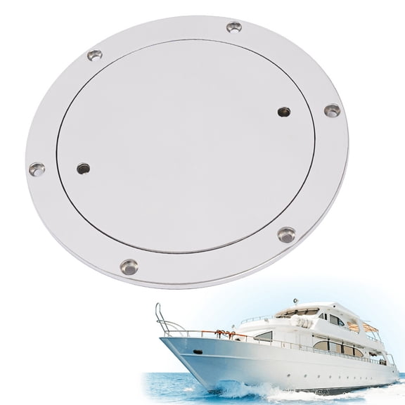 6 Inch Boat Deck Plate Marine Yacht Stainless Steel Access Hatch Disc 6" For Yachts, Ships, Kayaks
